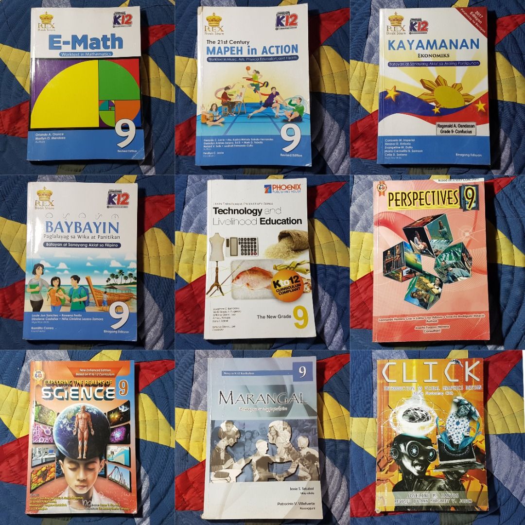 Grade 9 Textbooks for only 399 PESOS TAKE ALL on Carousell