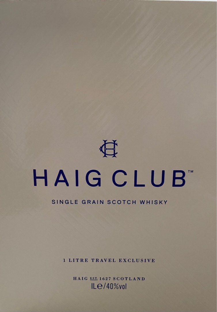 HAIG CLUB SCOTCH WHISKEY 1 L Food Drinks Alcoholic Beverages on