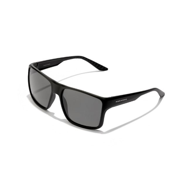 HAWKERS POLARIZED Black Dark EDGE Sunglasses for Men and Women | Unisex |  UV400 Protection | Designed in Spain 