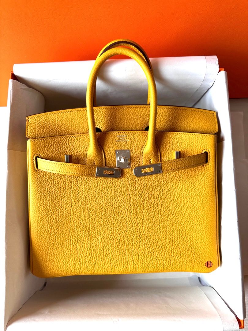 Hermes Birkin 30 Togo 9D Jaune Amber GHW Stamp C