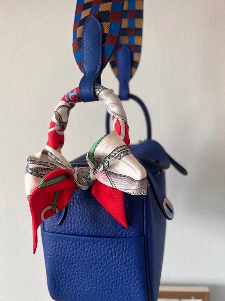 Hermes mini Lindy with twilly