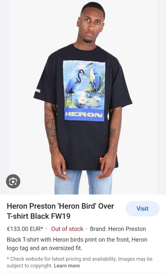 Heron preston bird tee 2025