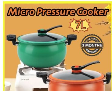 Non stick pressure cooker 7 litre outlet