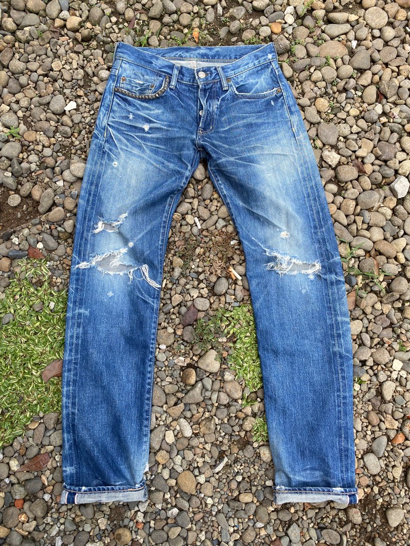 Hysteric Glamour Ripped Jeans Selvedge not evisu not vanquish on Carousell