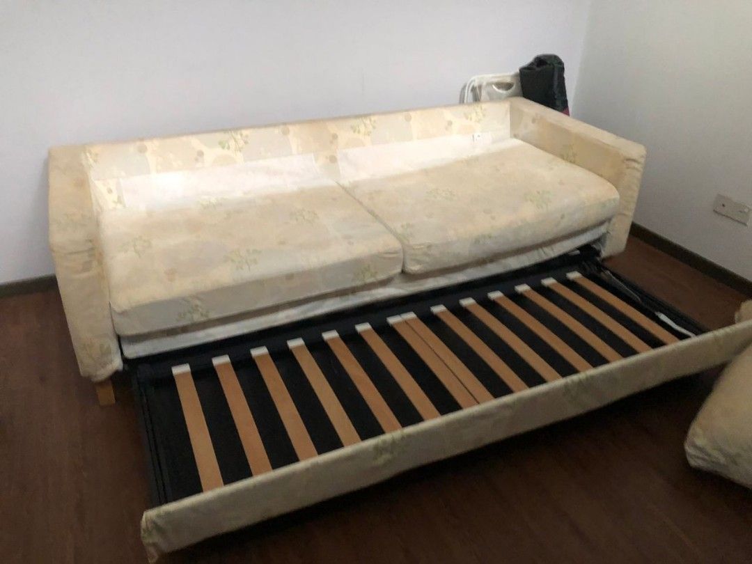 Ikea karlstad sofa bed 3 seater, Furniture & Home Living, Furniture