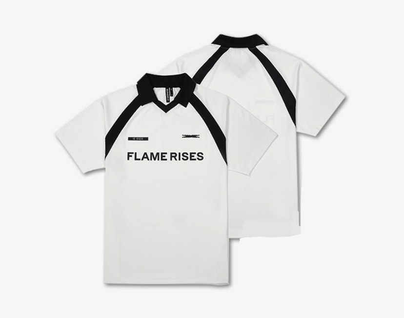 INCOMING] LE SSERAFIM 'FLAME RISES' Jersey S/S Tshirt in white