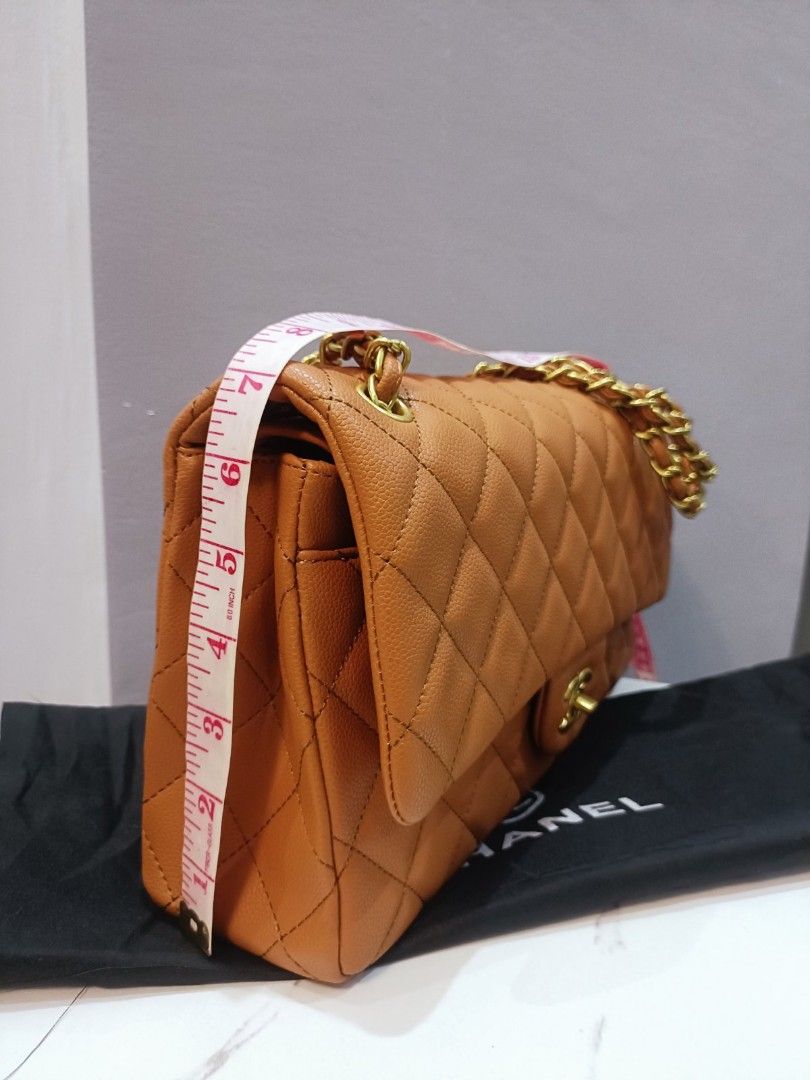 Japan Preloved Chanel Double Flap (Category: Luxury Bags & Wallets) located in Cebu City. Submitted by day.98 (Listing ID 1246354640, Image 3). Description: selected from japan Surplus caviar leather genuine leather with holo sticker 32cm no flaws.