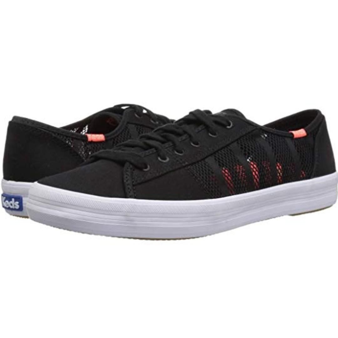 Keds Women s Kickstart Striped Mesh Sneaker Black EUR 37.5