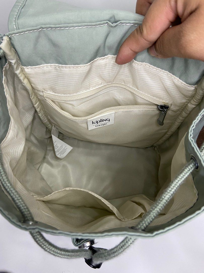Kipling EBBA Backpack in Tender Sage M3, Women's Fashion, Bags