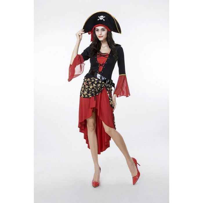 Kostum bajak laut wanita (ONLY DRESS), Fesyen Wanita, Pakaian Wanita