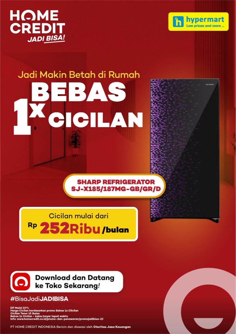 Kulkas 1 Pintu Bisa Cicilan Tanpa Cc GRATIS 1X Cicilan, Kitchen