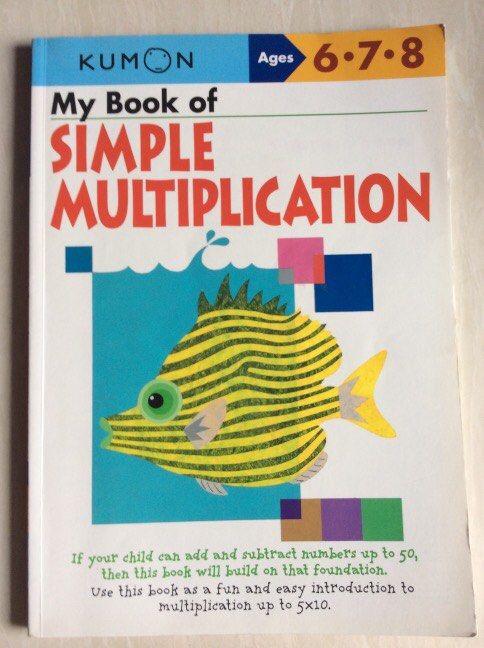 Kumon simple multiplication, Hobbies & Toys, Books & Magazines