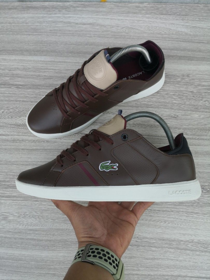 Lacoste Men s Novas 418 Fesyen Pria Sepatu Sneakers di