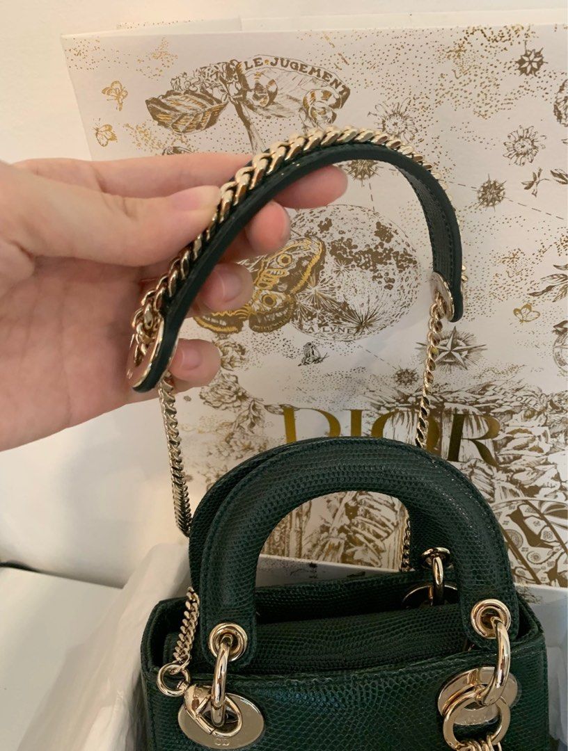 223CLOVERMINILIZARD Lizard-effect embossed leather bag - Mini Bags