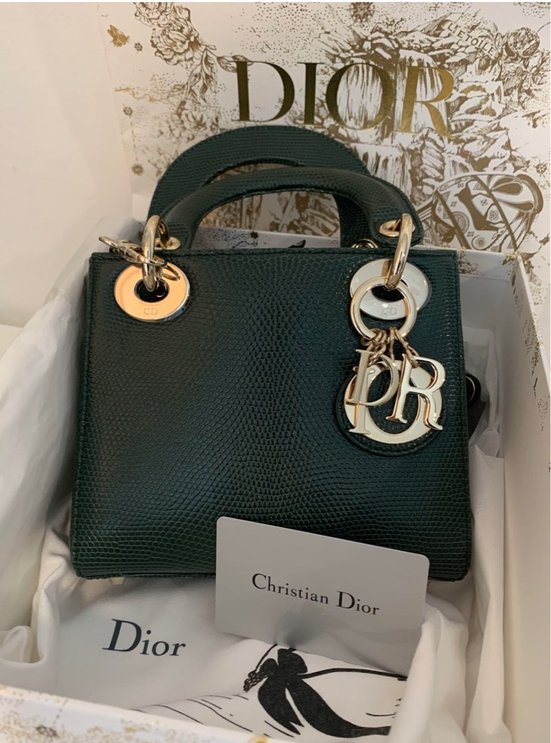 Lady Dior Mini Lizard GHW Luxury Bags Wallets on Carousell