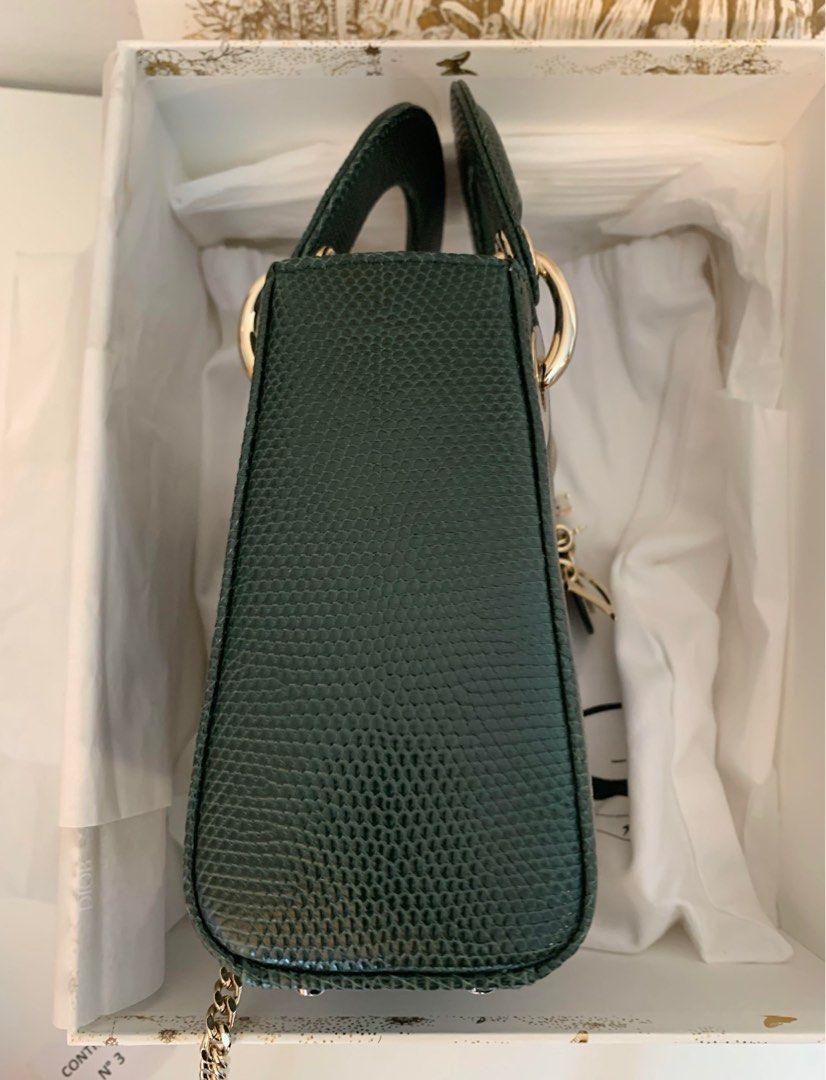 223CLOVERMINILIZARD Lizard-effect embossed leather bag - Mini Bags