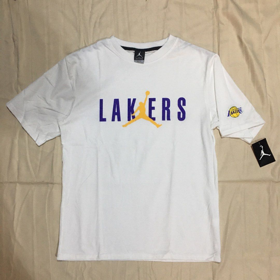 White Jordan NBA Los Angeles Lakers Max90 T-Shirt