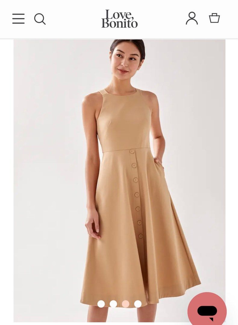 Tan a hotsell line dress