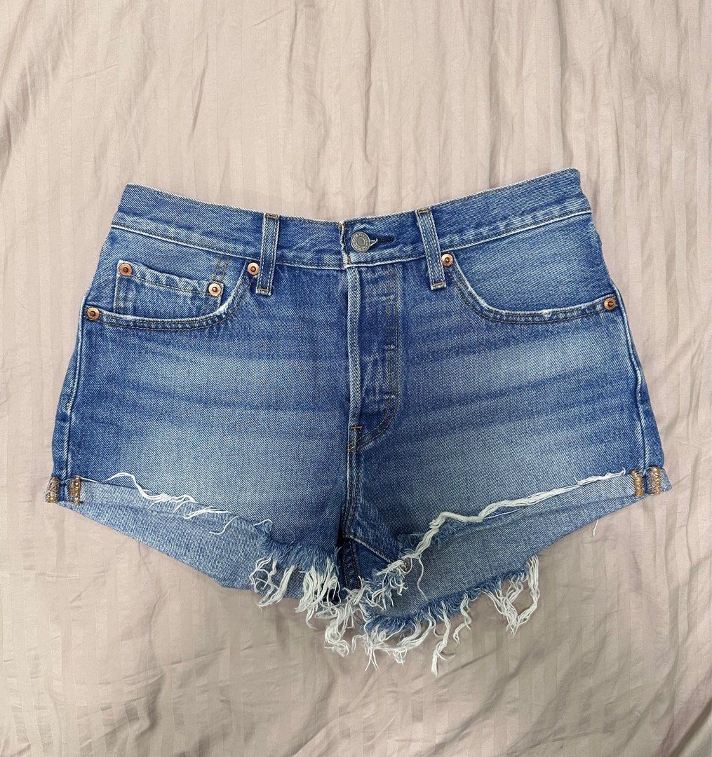 Levis 501 shorts blue explorer shop