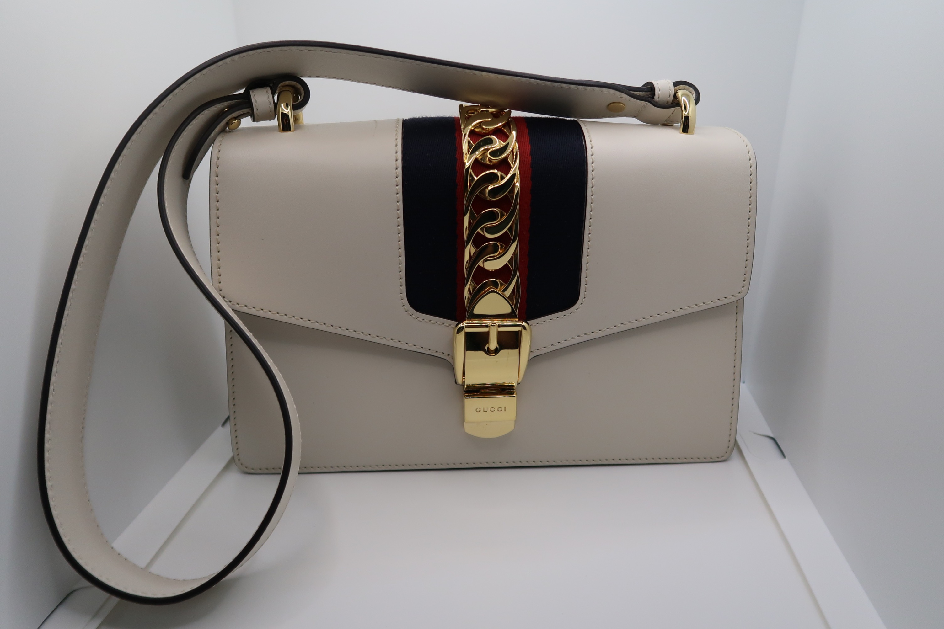 Lightly Used Gucci handbag small sylvie Luxury Bags Wallets on