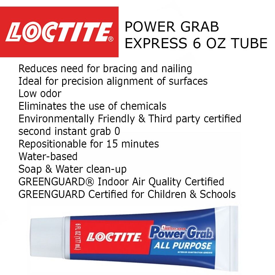 loctite power grab all purpose adhesive, Furniture & Home Living, Home
