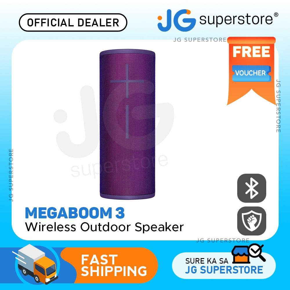 Logitech Ultimate Ears MEGABOOM 3 Wireless Waterproof Bluetooth ...