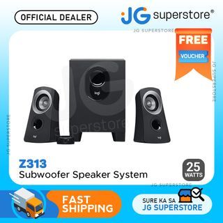Logitech Z313 25W Speakers with Subwoofer, Volume and Headset Controls Using Wired Control Pod | JG Superstore
