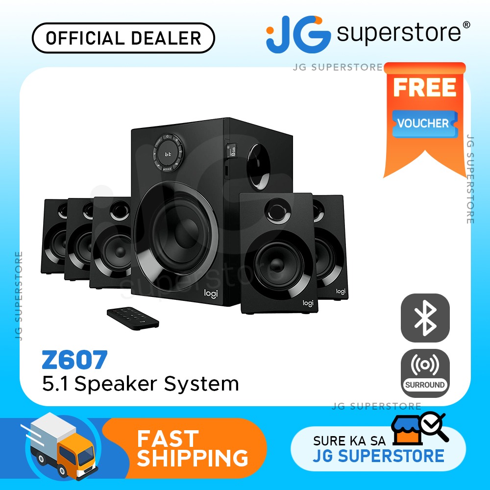 Logitech Z607 5.1 Surround Sound Speaker System Bluetooth with 25W RMS