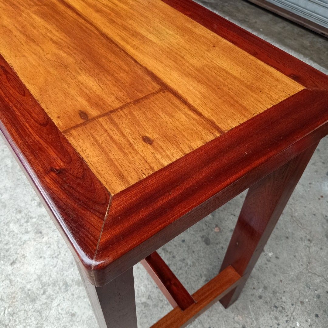 Long Red and Yellow Narra Console Table, Furniture & Home Living