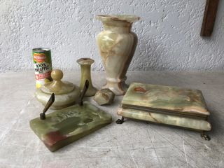 lot of 6 Vintage Onyx Home Decors