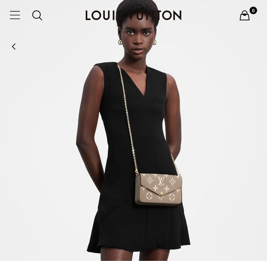 Louis Vuitton Bag Women's Shoulder Chain Pochette Felicie Tourtrail Creme  M82610 Clutch 2way Greige Auction