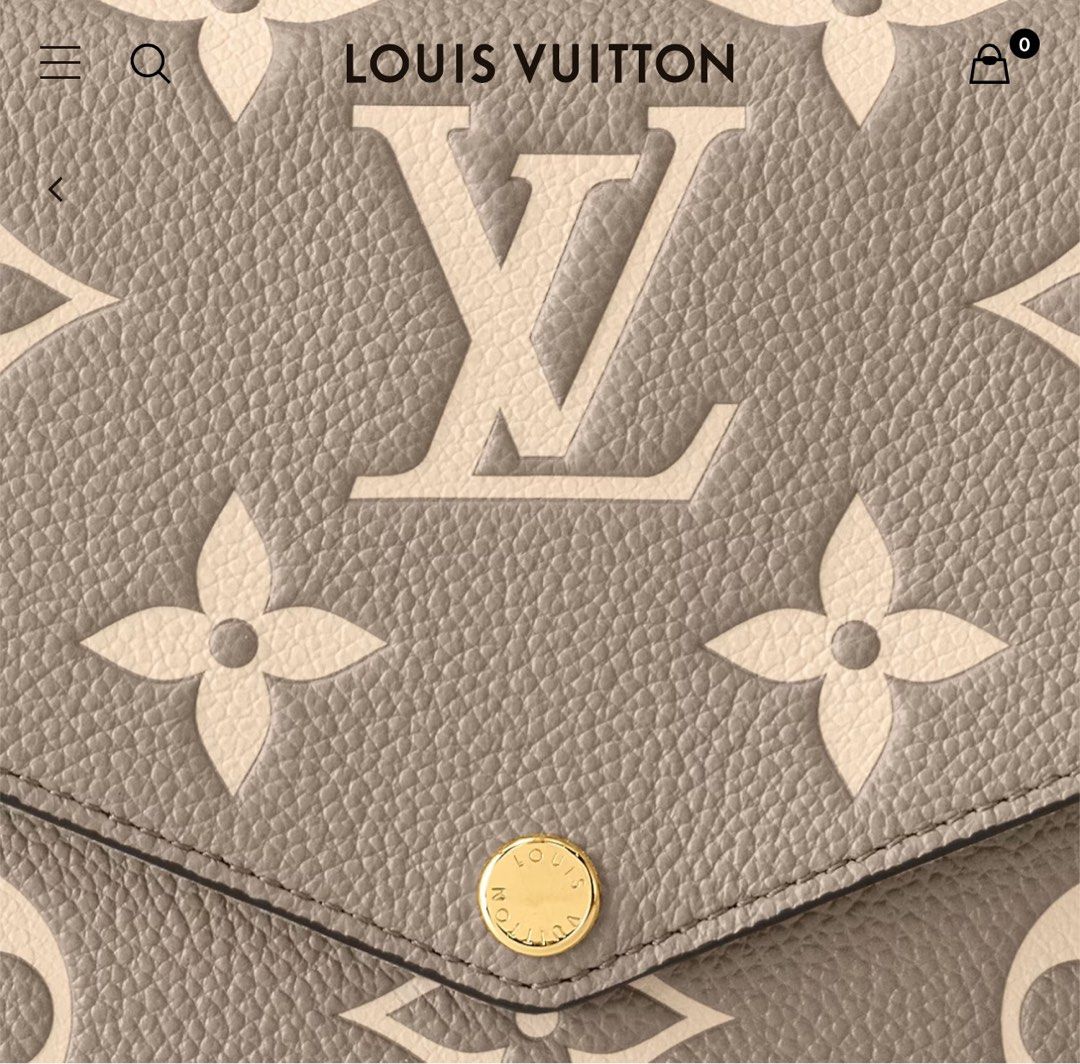 🔥NEW LOUIS VUITTON Felicie 8 Slot Card Holder Pouch Wallet Leather Red HOT  GIFT