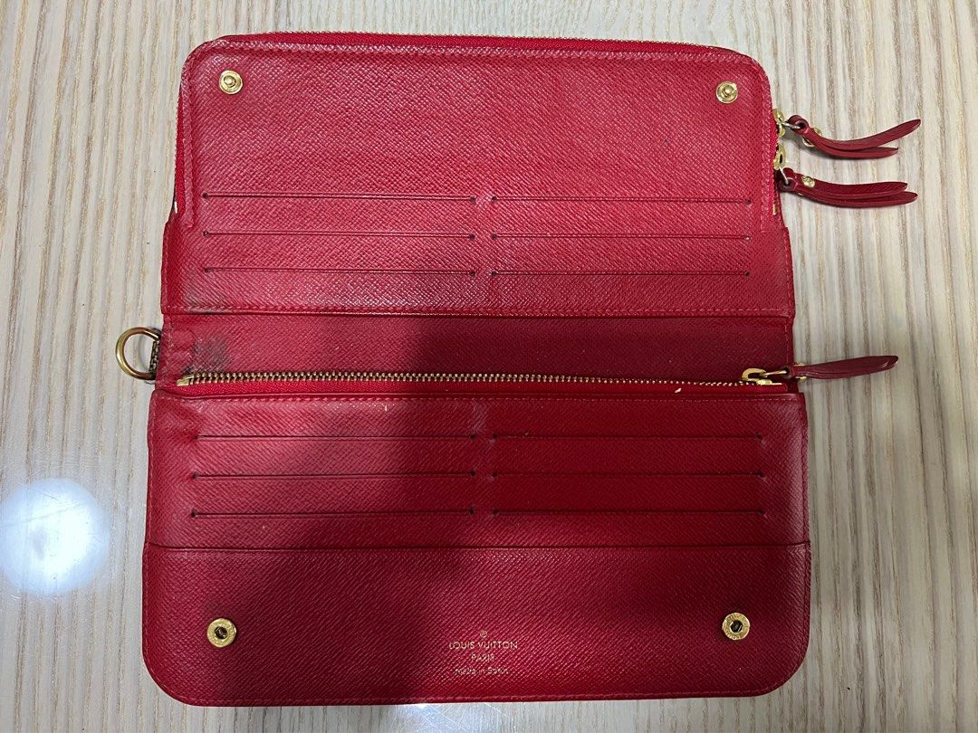Lv wallet new arrivals red inside
