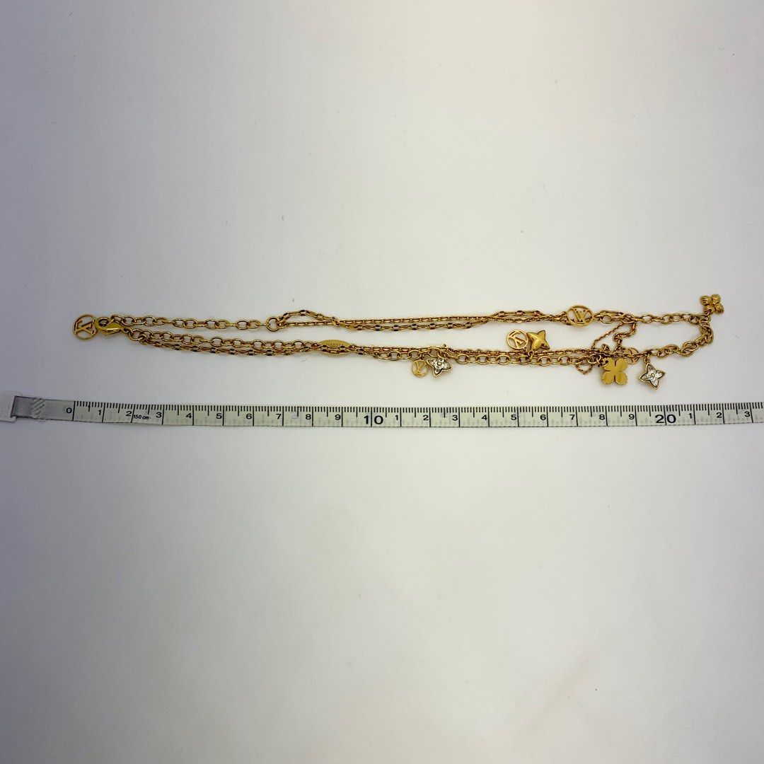 Louis Vuitton MONOGRAM Blooming strass necklace (M68374, M68374)