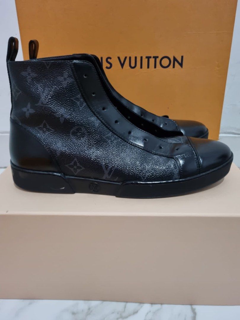 Louis Vuitton Monogram Eclipse Match-Up High Top Sneaker