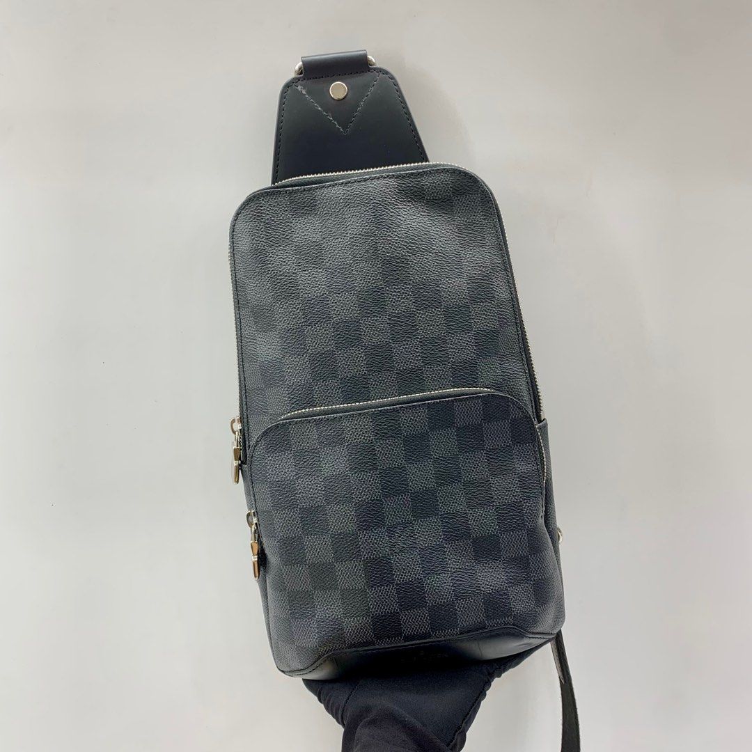 Replica Louis Vuitton N41719 Avenue Sling Bag Damier Graphite Canvas For  Sale