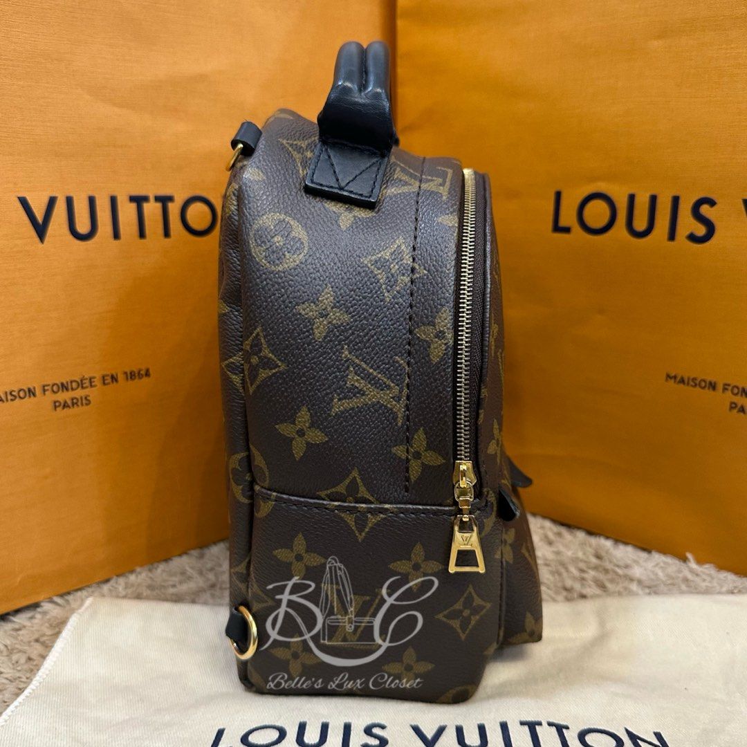 MID YEAR SALE] Louis Vuitton Mini Palm Spring backpack in classic monogram  canvas, Luxury, Bags & Wallets on Carousell