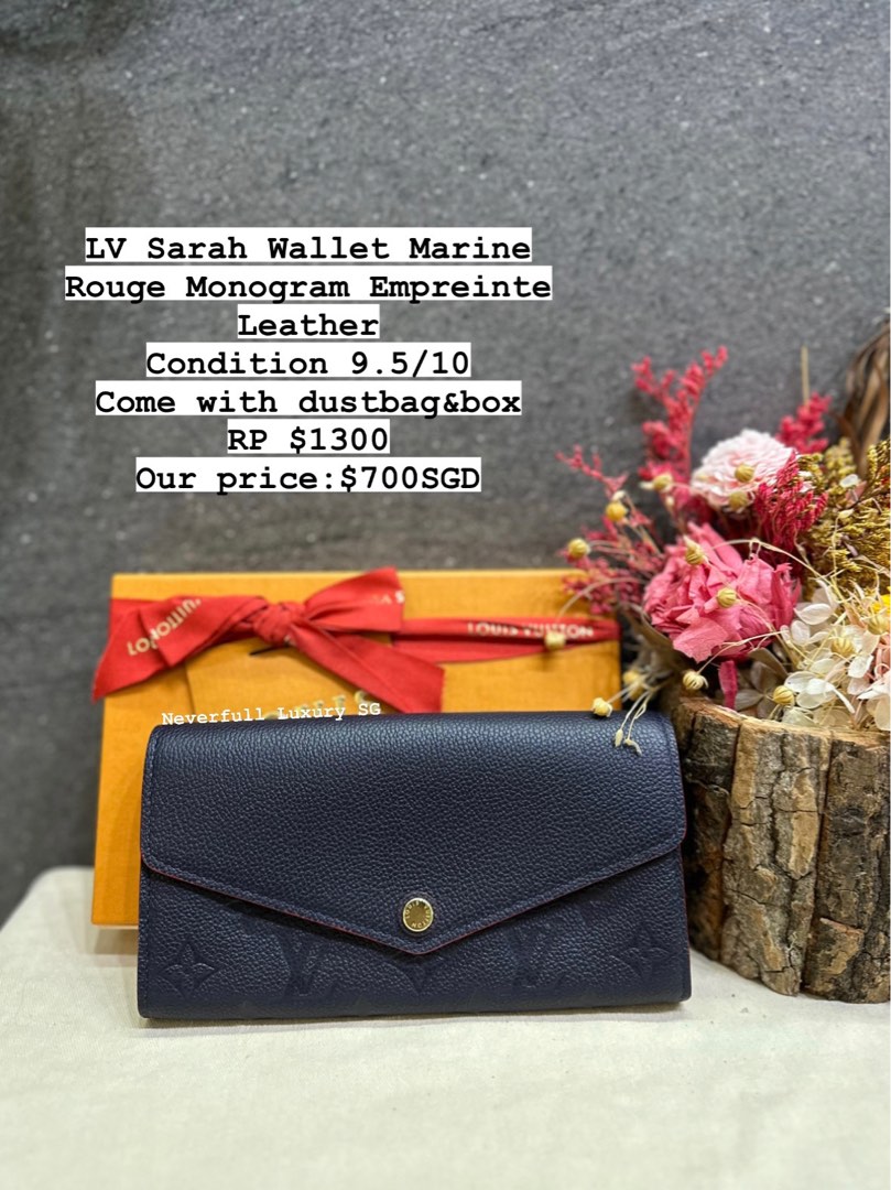 Louis Vuitton Sarah Wallet - Women - Small Leather Goods M81477 - $109.80 