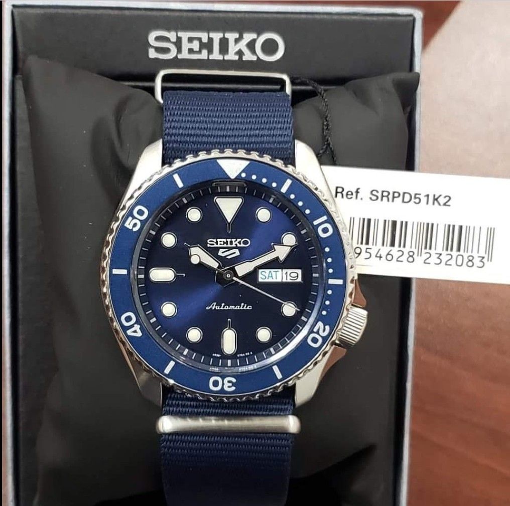 lowest-price-seiko-5-sports-srpd51-men-s-automatic-blue-dial-nylon