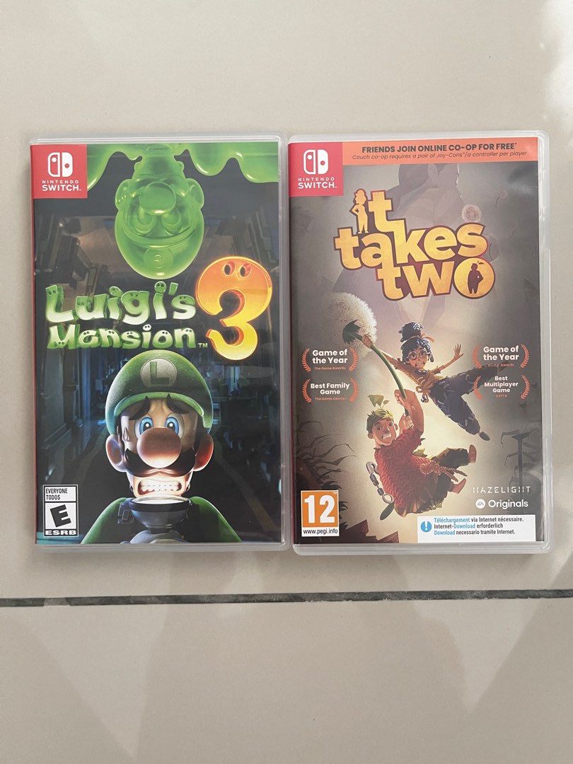 Replacement Case for Luigi's Mansion 3 Nintendo Switch Box
