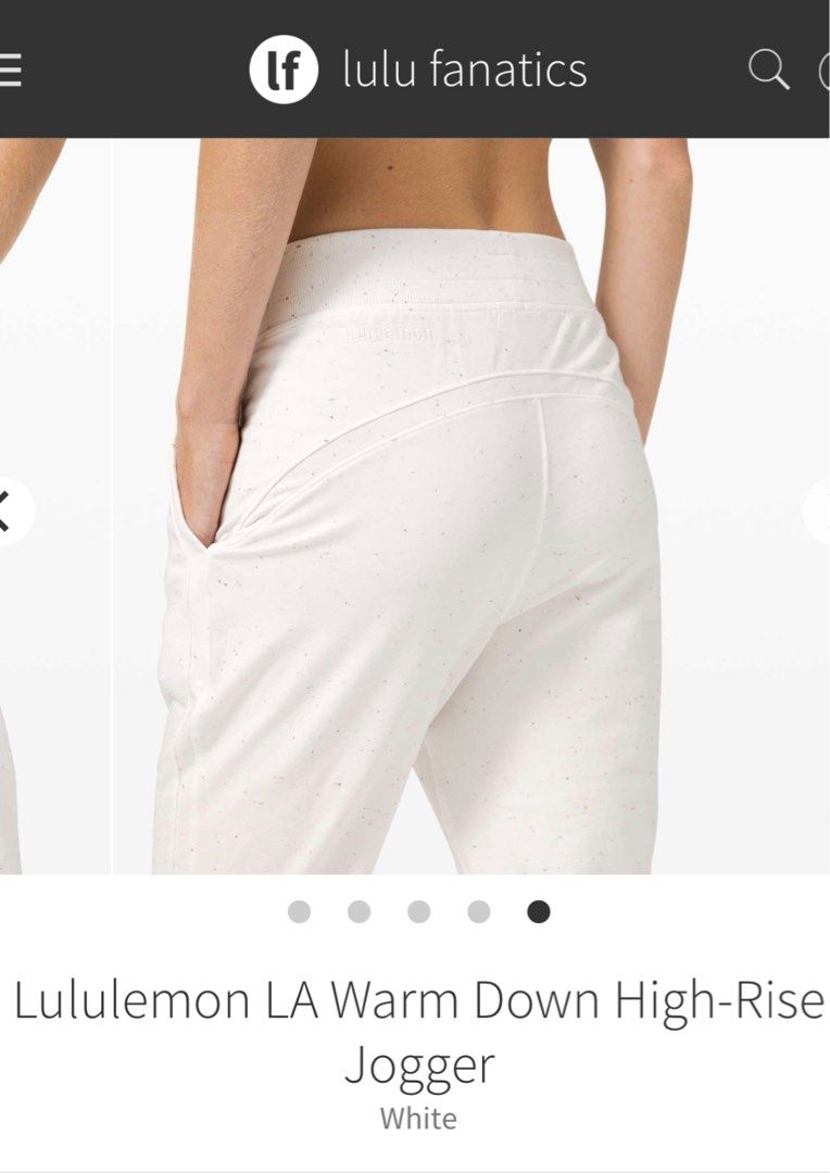 Warm down high rise jogger deals lululemon