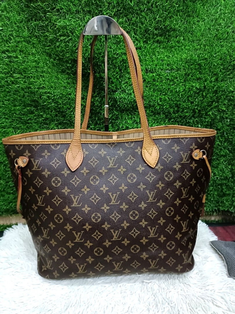 LOUIS VUITTON MONOGRAM BROWN NEVERFULL MM NO POUCH TYPE SHOULDER BAG  237017325 AL, Luxury, Bags & Wallets on Carousell