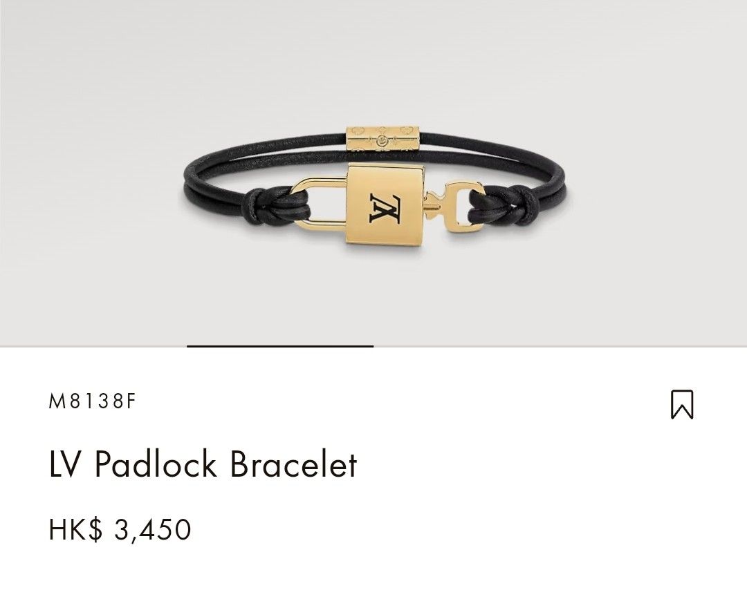 lv padlock bracelet