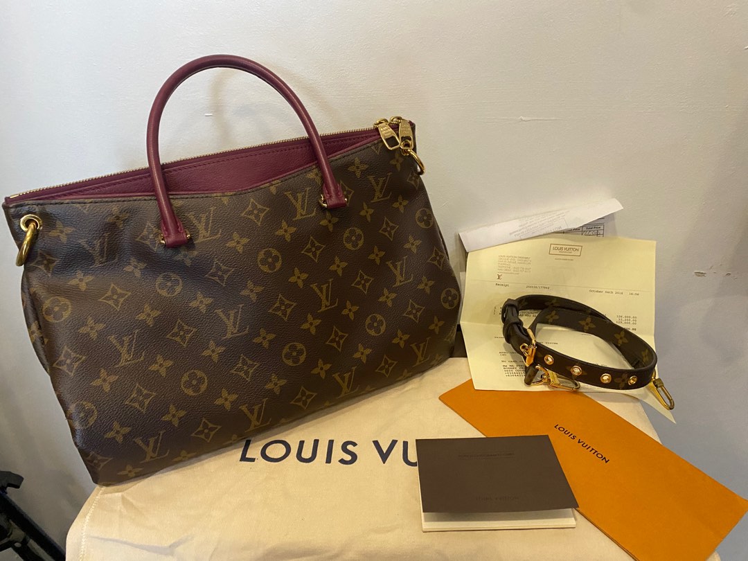 Louis Vuitton Pallas MM Aurore Monogram Bag, Luxury, Bags & Wallets on  Carousell