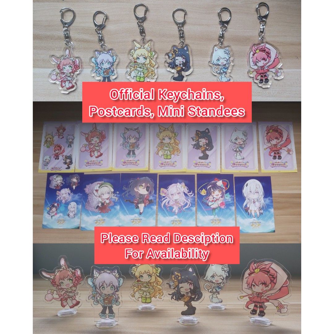 Maimai and Chunithm Acrylic Keychain Standees Postcards Arcade Rhythm ...