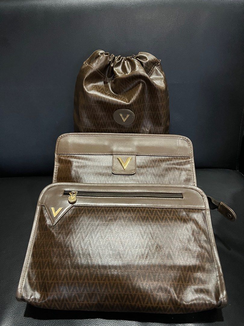 Mario Valentino Clutch Bag, Luxury, Bags & Wallets on Carousell