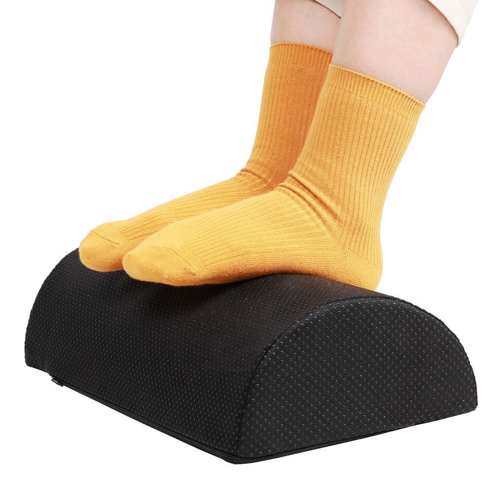 Memory Foam Foot Rest Cushion Non Slip Foot Stool Under Desk for
