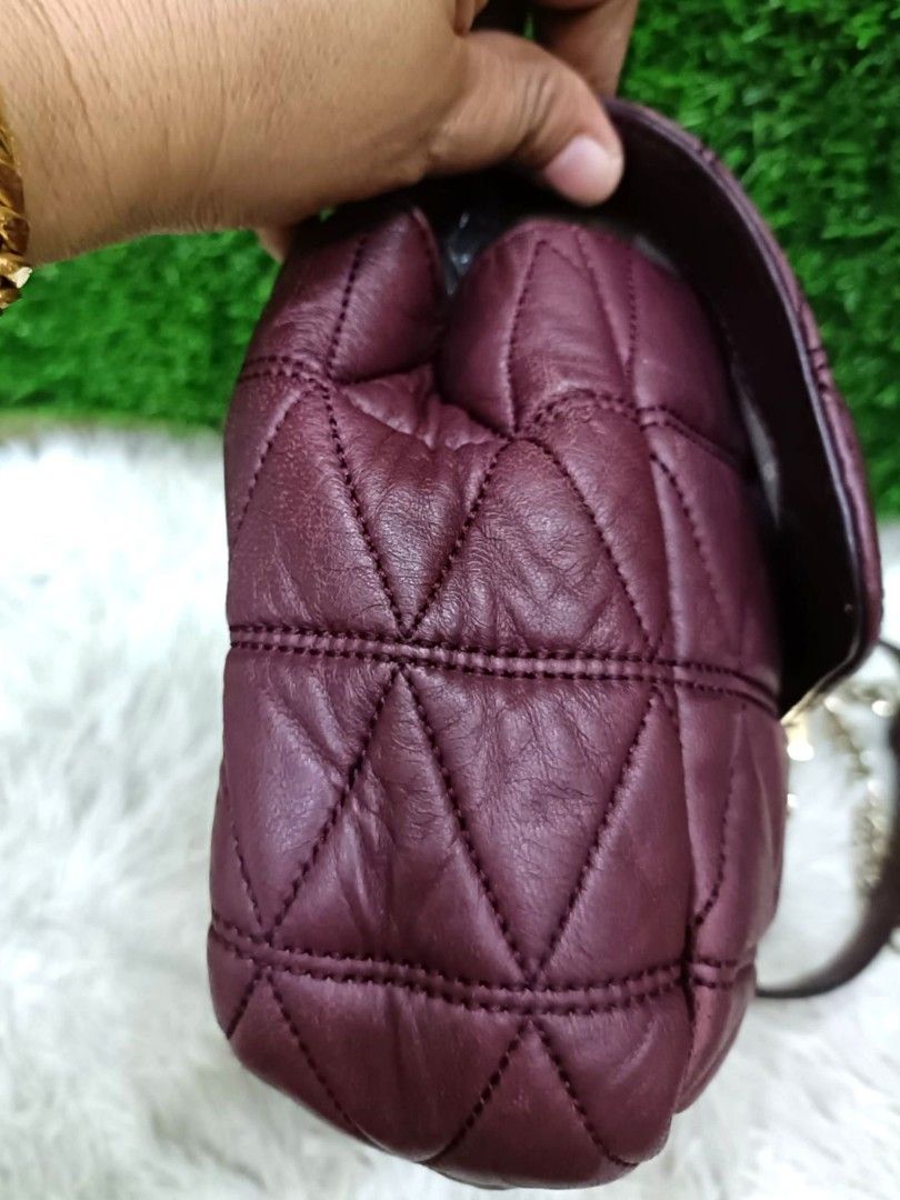 Michael kors clearance burgundy crossbody bag