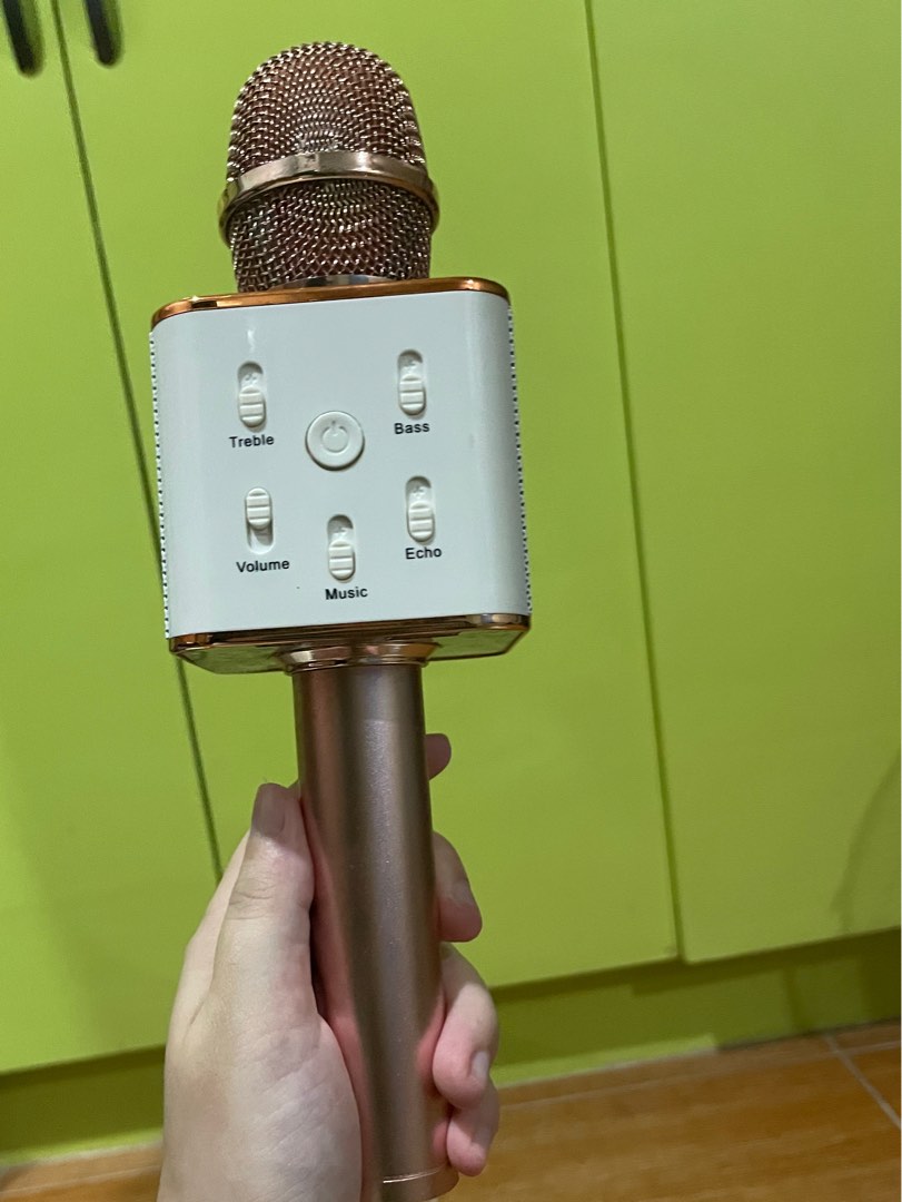 All in one microphone and speaker top