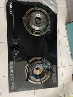 Milux cooker hob and Slim Hood combo